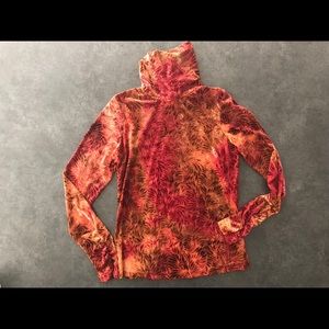 Snoskins - turtle neck - velvet patterned